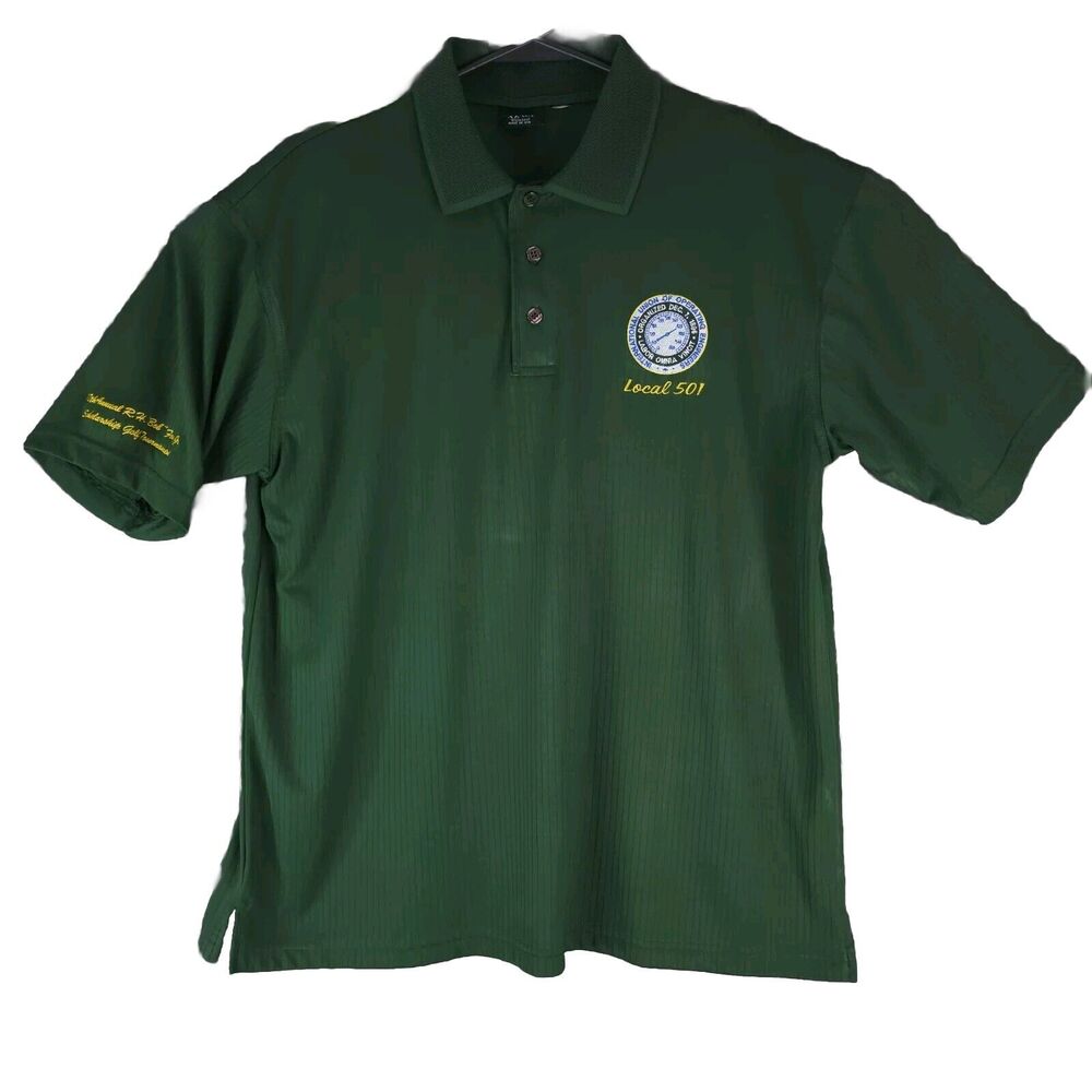 Akwa Classic Golf Polo L IUOE Local 501 R.H. Bob Fox Jr Tournament Made In‎ USA